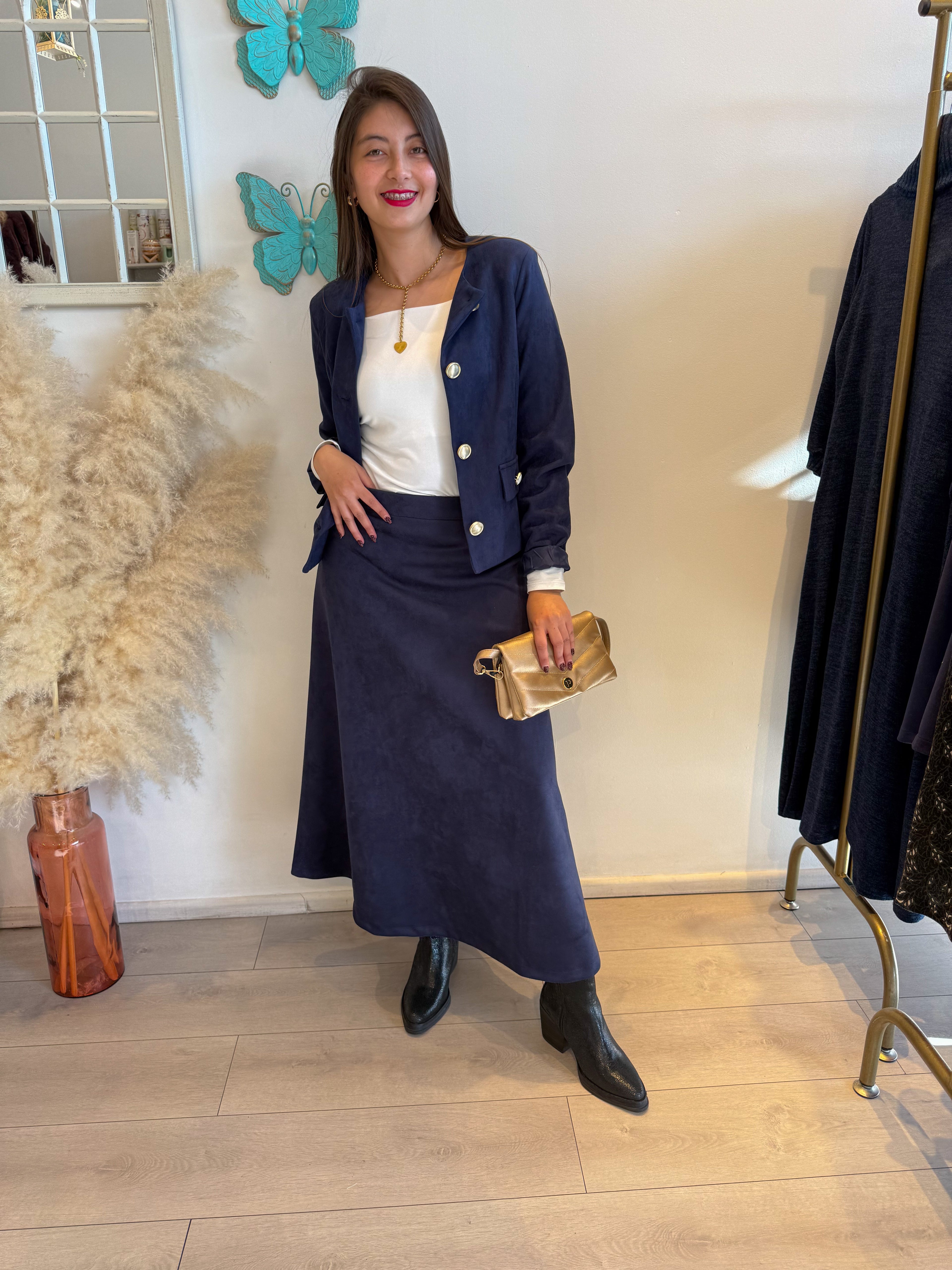 Falda Maxi Suede (gamuza)