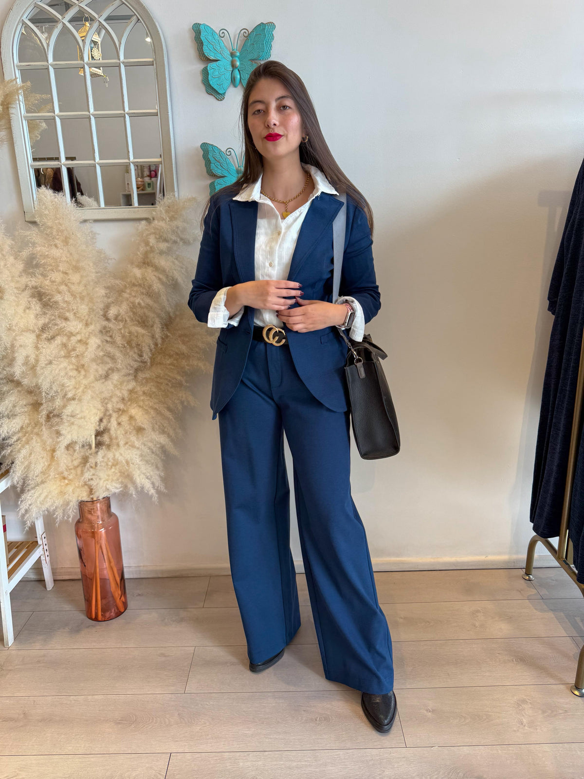 Blazer Italiano algodón - Azul / S
