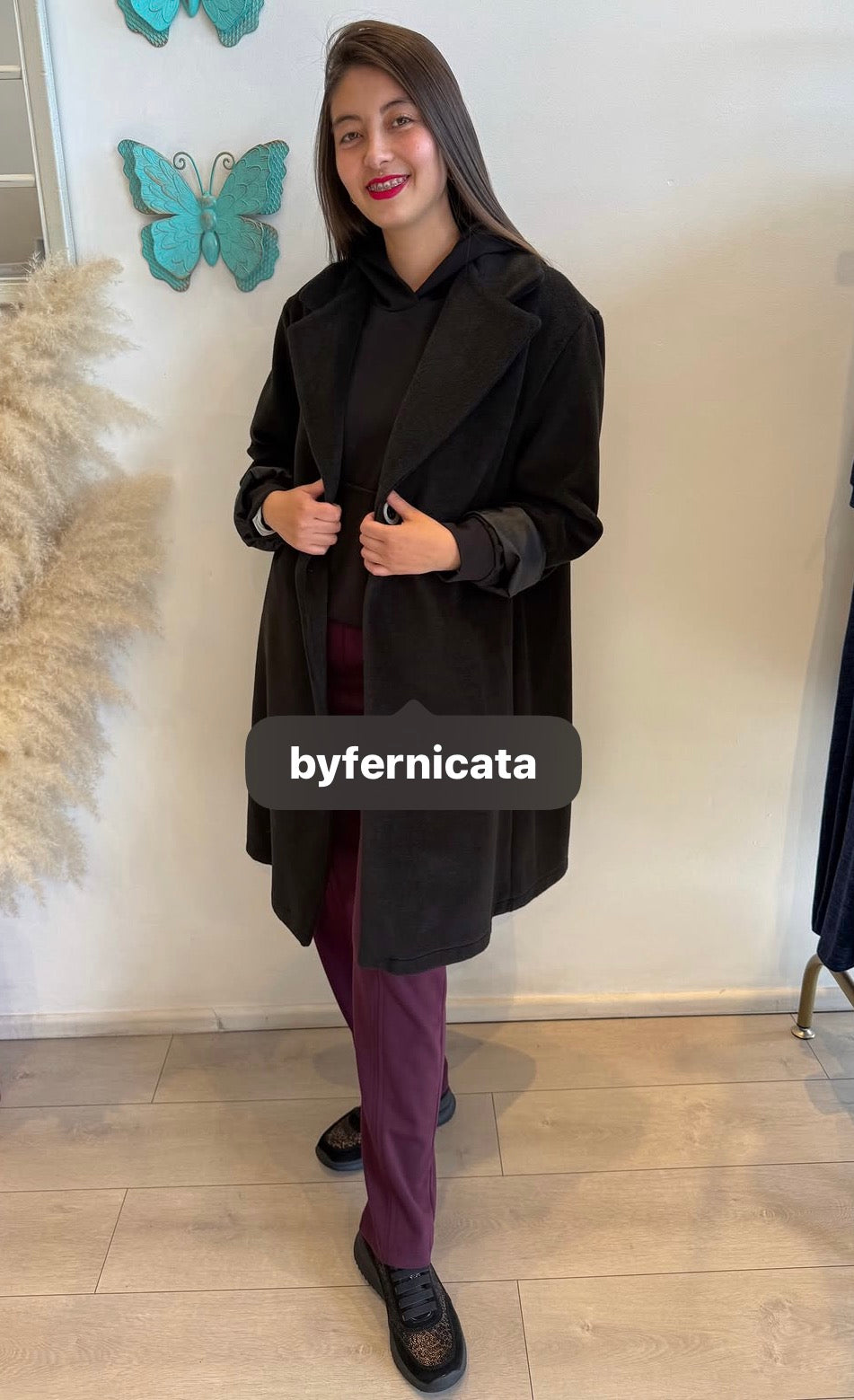Abrigo Italiano - Negro / Talla única