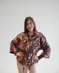 Chaqueta Mucca Print Café