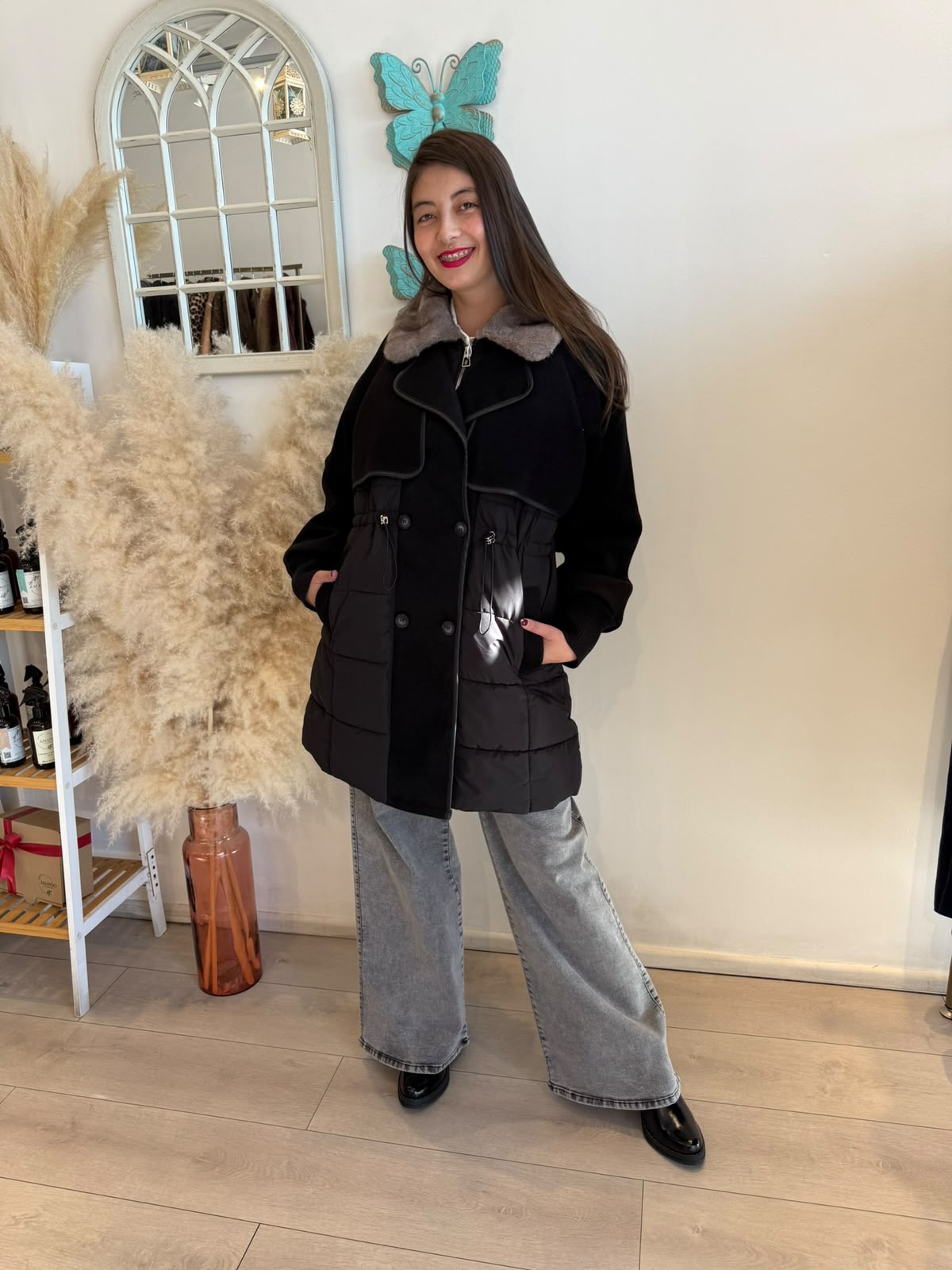 Abrigo Parka Alexandra - Negro / M
